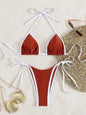 2026 Sexy Contrast Color Separates Micro Bikini Women's Swimsuit Female Swimwear Mini Thong Bikinis Set Two-piece Bathing Suit - 26628-13 -