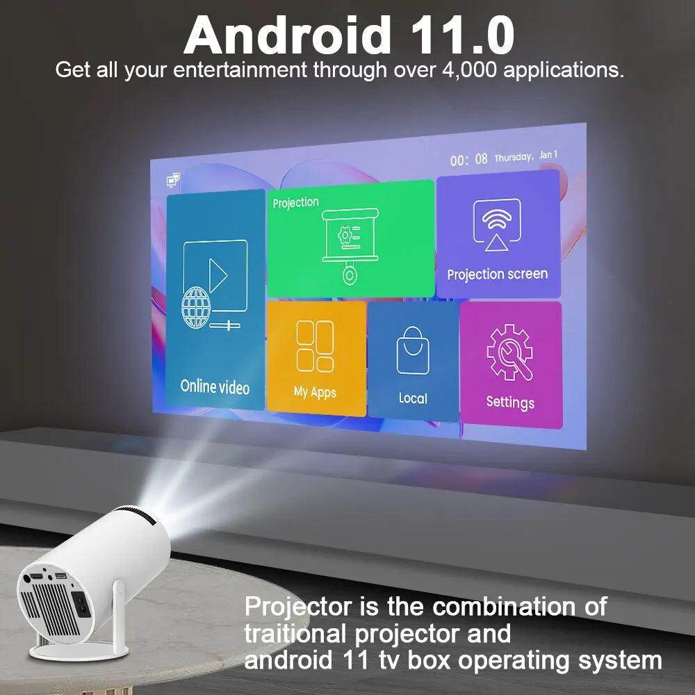 Portable 4K Projector - Home Cinema Outdoor Projetor - - Video Projector