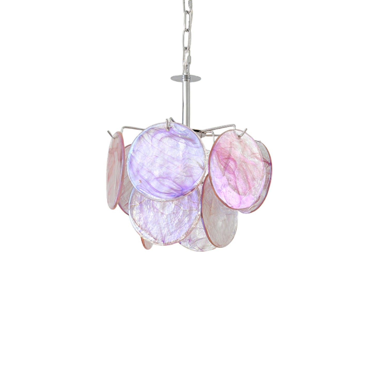 Murano Glass Disc Chandelier - - Chandelier