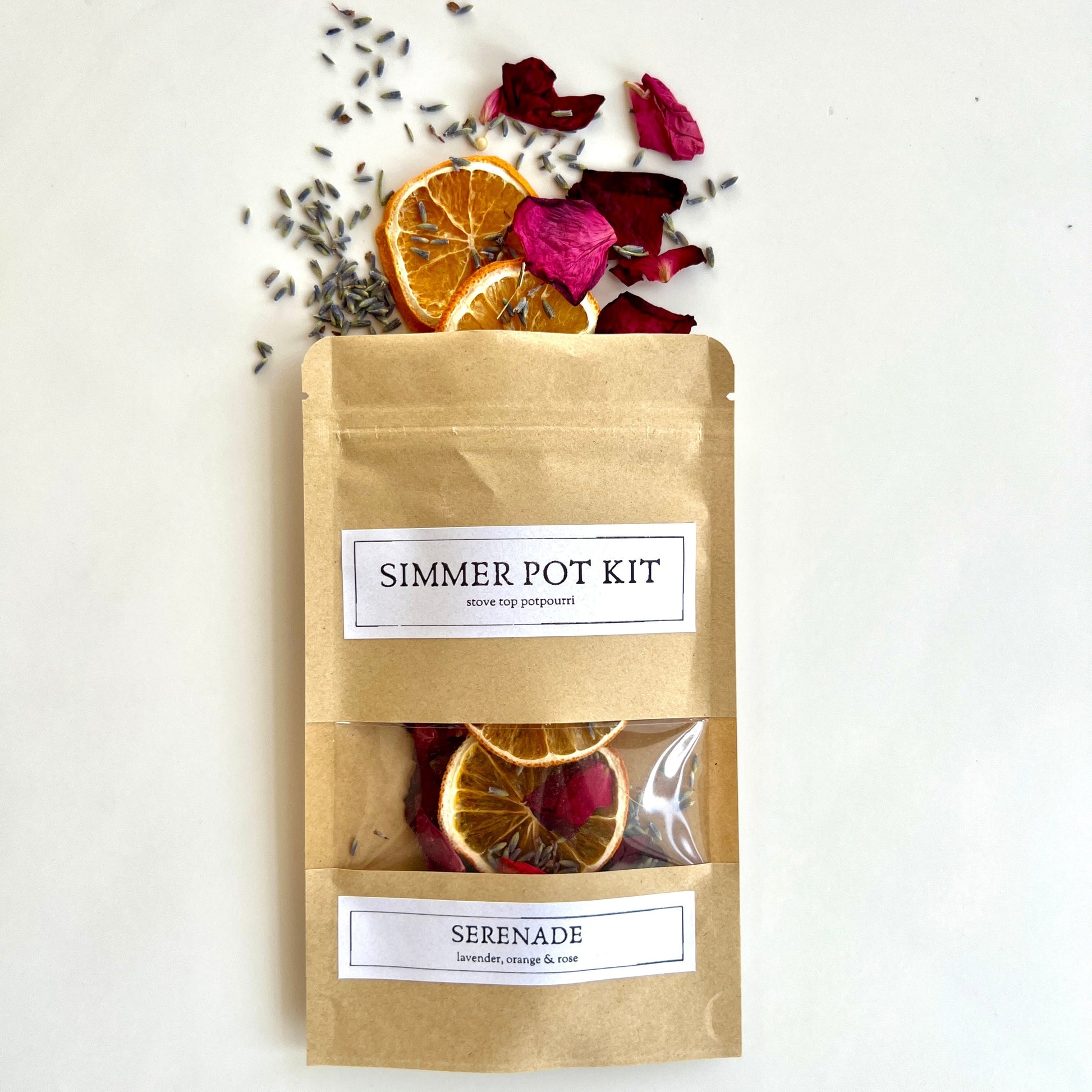 SERENADE - Lavender, Rose, & Orange Simmer Pot Kit - - Simmer Pot Kit