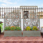 Set of 2 Decorative Raised Garden Bed with Trellises-Rust- DirectDeals- {{Product type}}