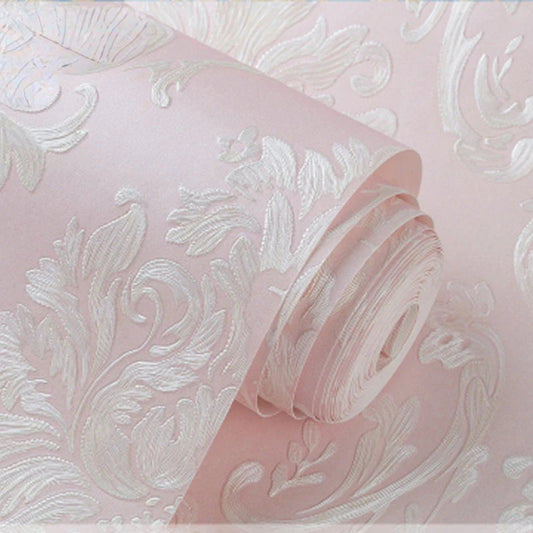 Pink Floral Wallpaper 3d Texture Wallpaper Kia Day Design