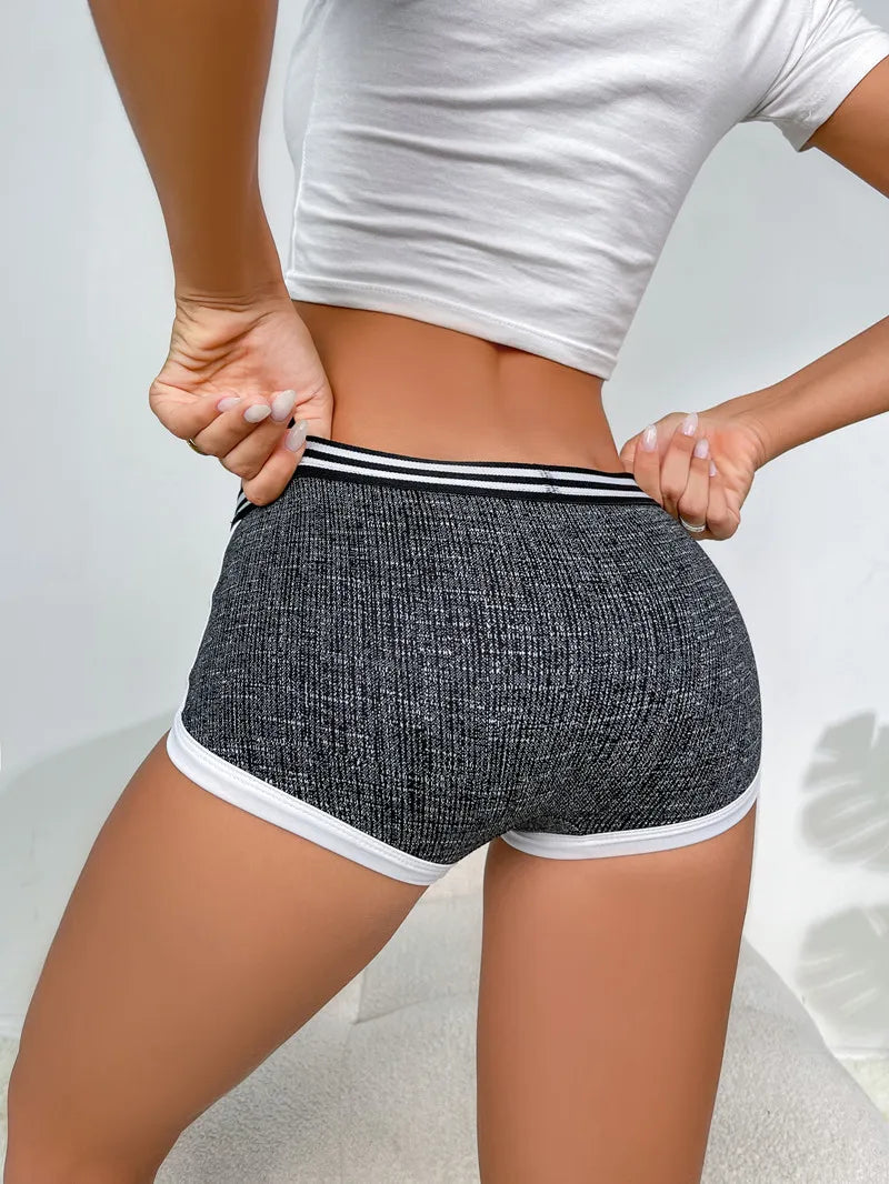 Fashions Women High Waist Butt Lift Sports Short Pants High Stretch Breathable Yoga Shorts Fitness Running Athletic Tights - -