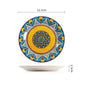 Colorful Ceramic Plates Dishware Blue yellow 1pc