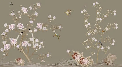 Flower Bird Landscape Wallpaper Kia Day Design