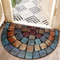 VIKAMA Bohemian Semi-Circular Carpet, Indoor And Outdoor Entrance Mat, Bathroom Door Mat, Soft And Anti-Slip Home Decoration. - LFLR-5 -