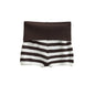 Spring Striped Knitted Shorts Fashion Striped Elastic Waist Versatile Straight Casual Knitted Shorts For Woman Fashion 4Z0M - White Coffee Stripes -