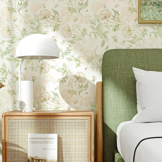 Pastoral Style Self-Adhesive Wallpaper Waterproof and Moisture-Proof Kia Day Design