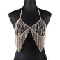 Sparkling Tassel Body Chain - Golden - body chain