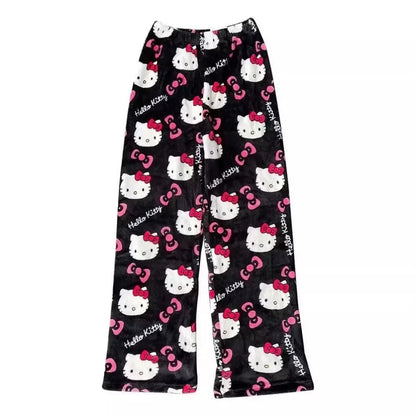 2026 New Hello Kitty Pajamas Pants Anime Women's Pajama Pants Cartoon Couple Home Sleepwear Trousers Leisure Home Clothing - 3 -