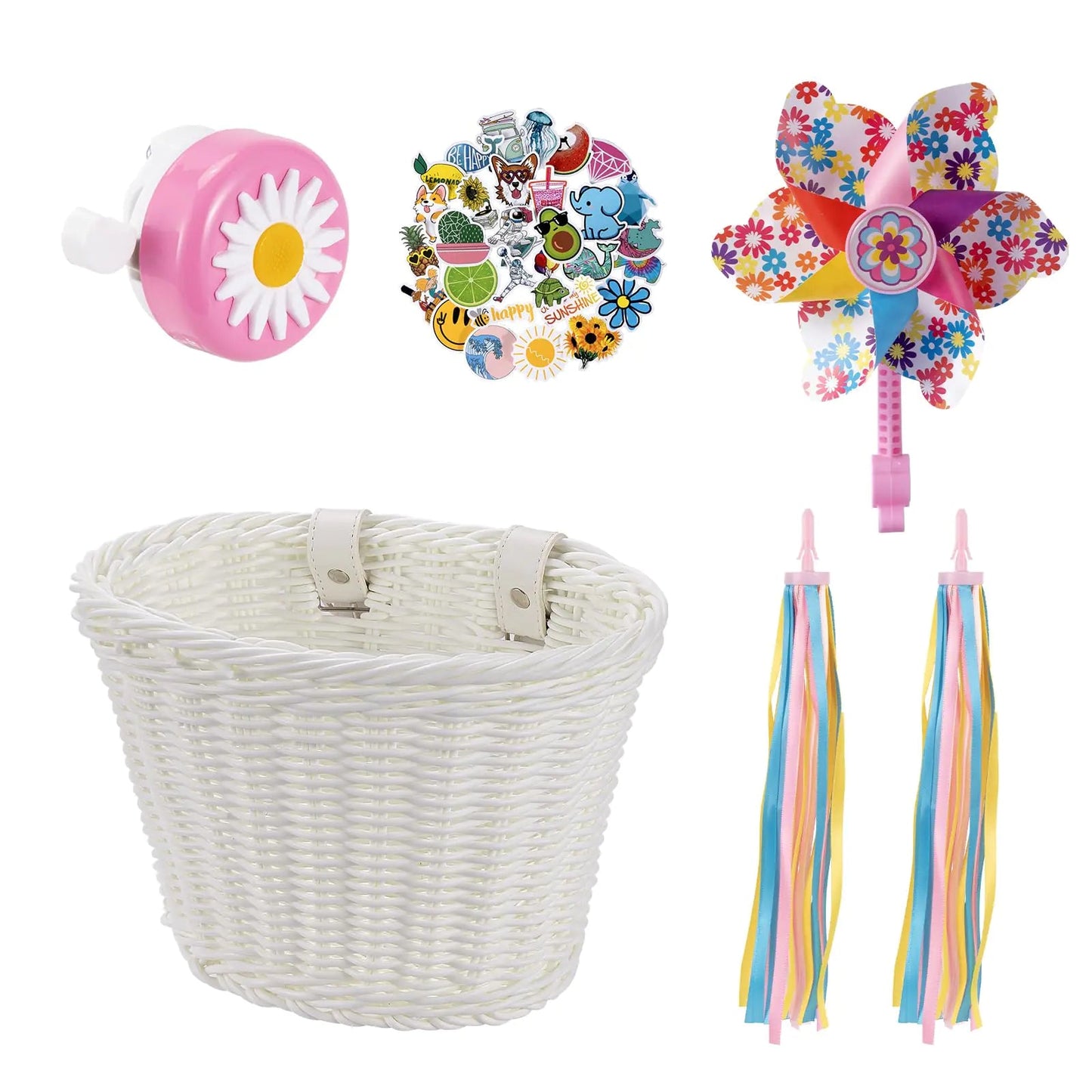 Kids Woven Bicycle Basket Set - Kia Day Design