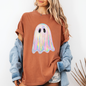 Shimmering Ghost Faux Glitter Comfort Colors Tee - Yam - T-Shirt