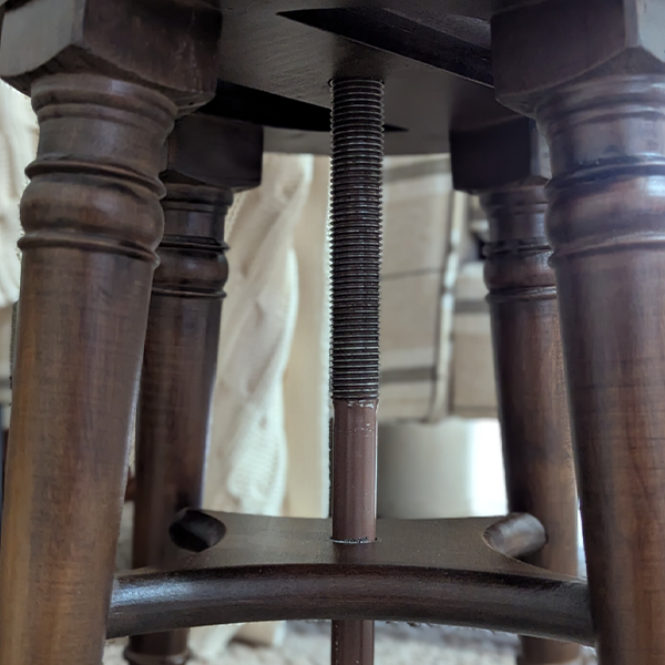 Adjustable Swivel Wooden Side Table - - Sale
