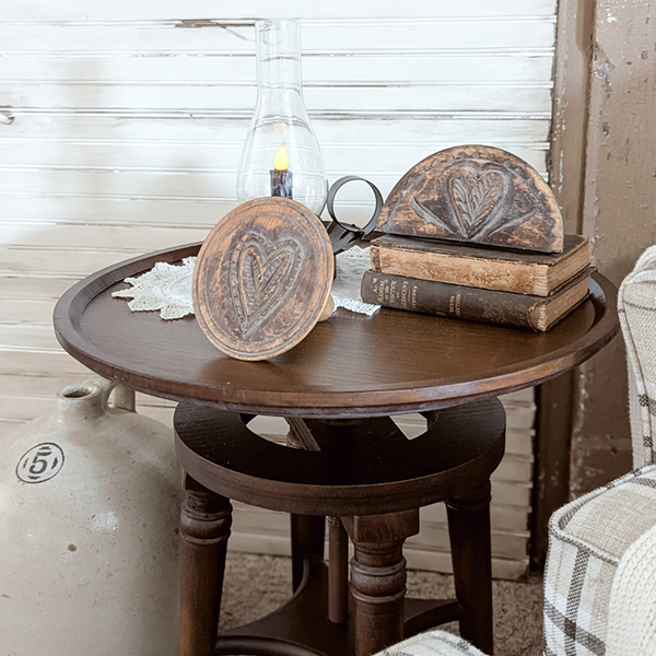 Adjustable Swivel Wooden Side Table - - Sale