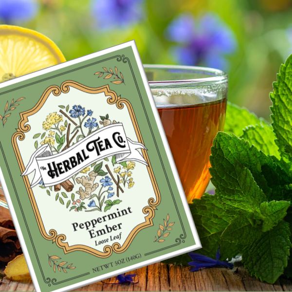 Peppermint Ember Herbal Tea - - Tea