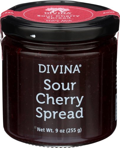 Sour Cherry Spread, Divina - 9 oz - Jams Jellies & Preserves