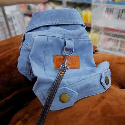 Spring Dog Denim Coat