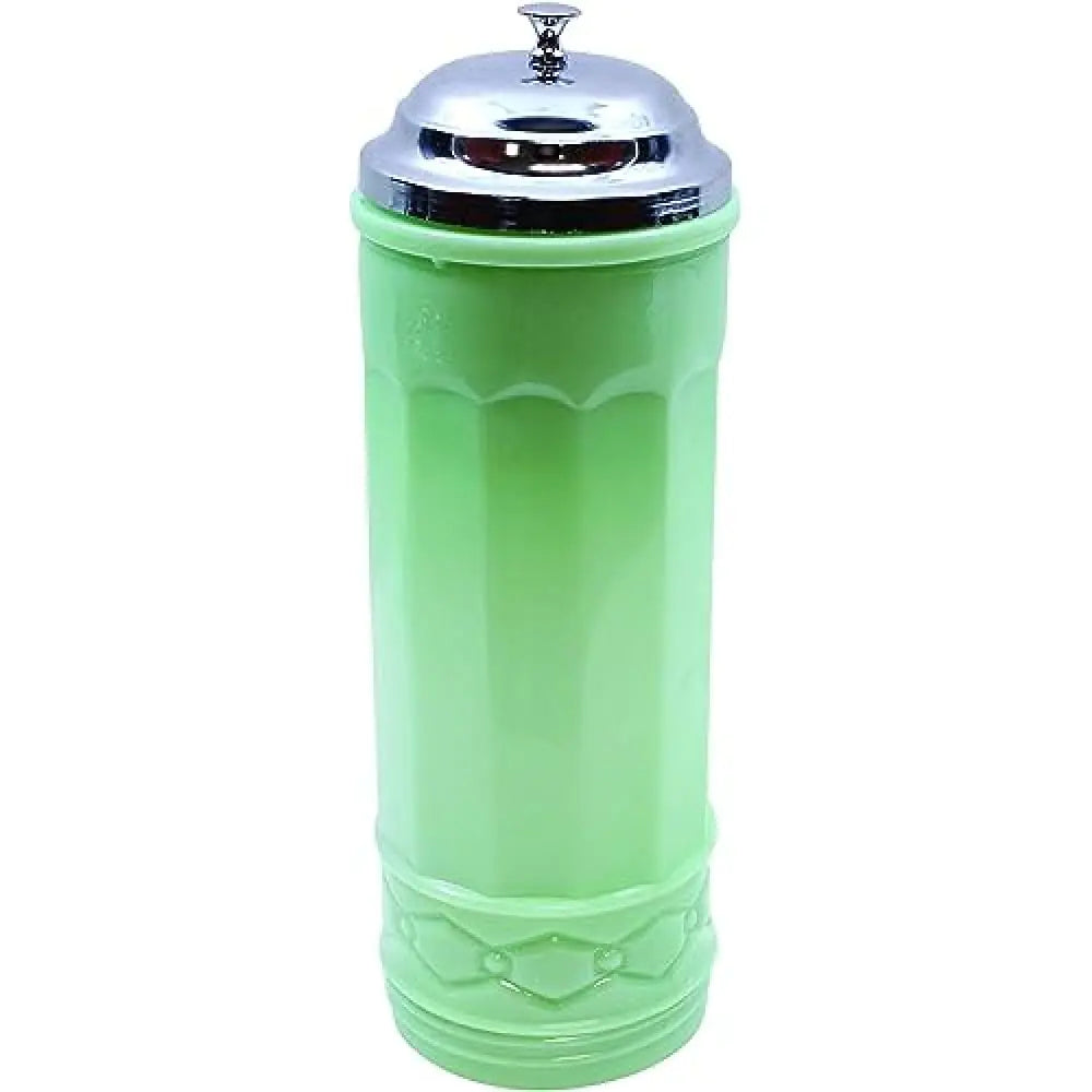 Green Jadeite Straw Jar with Metal Lid - Kia Day Design