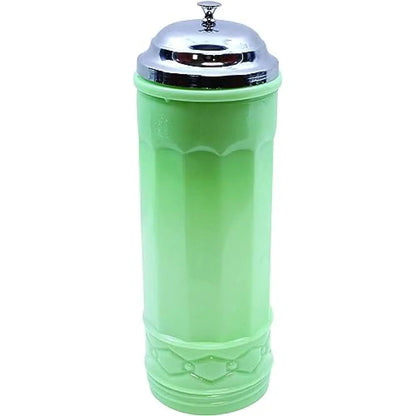 Green Jadeite Straw Jar with Metal Lid - Kia Day Design