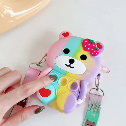 Antistress Bear Shoulder Bag Toy Kia Day Design