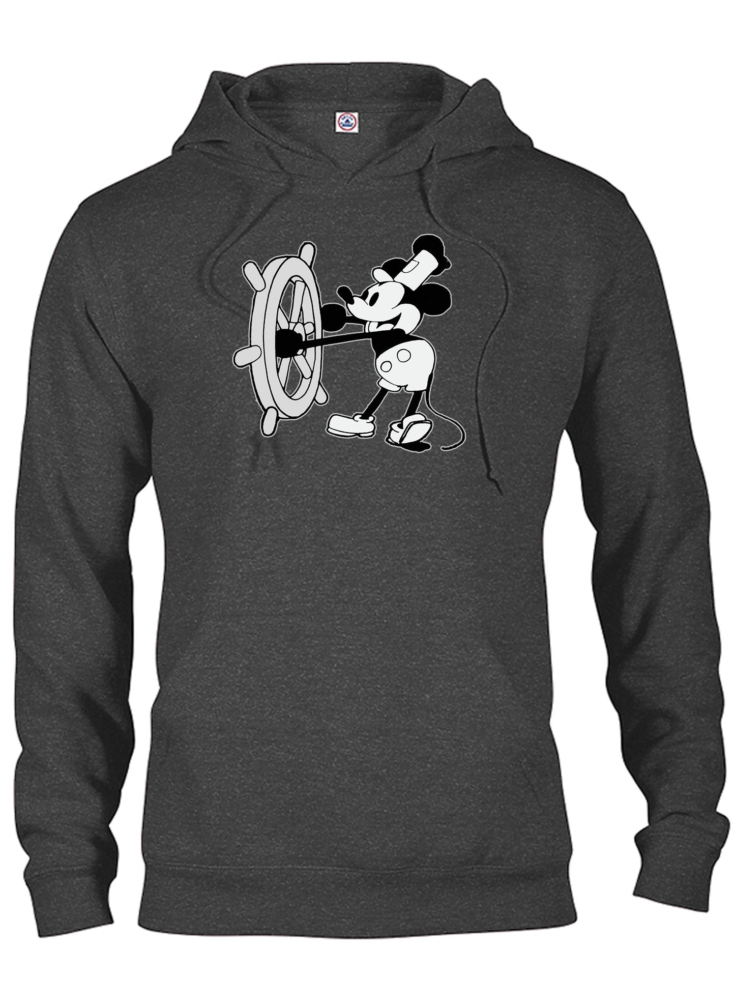 Steamboat Willie T-Shirt - Charcoal Hoodie -