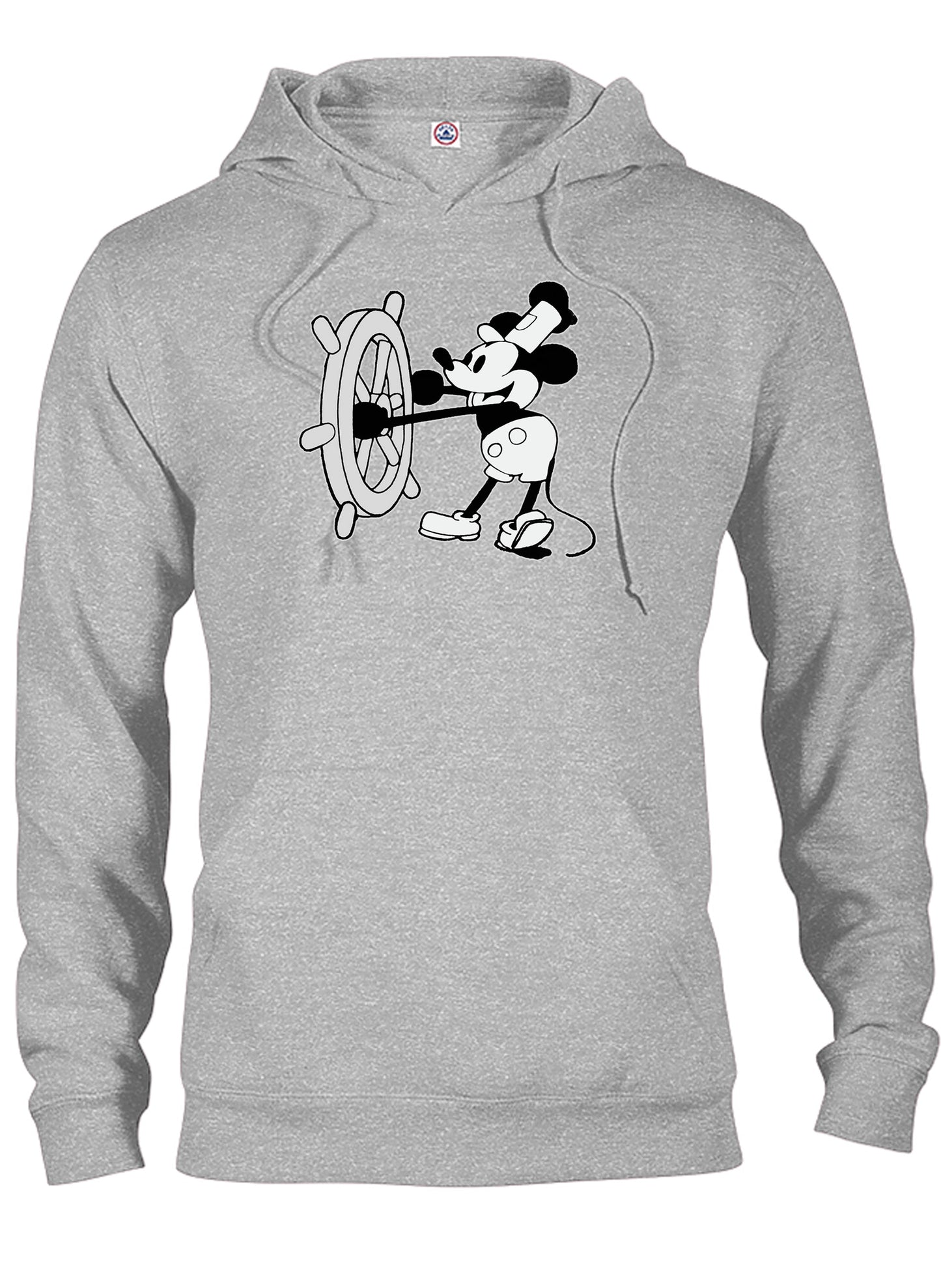 Steamboat Willie T-Shirt - Heather Grey Hoodie -