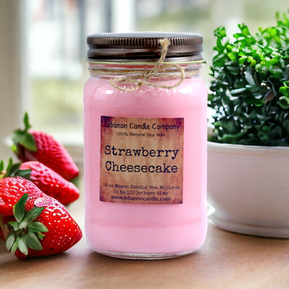 Strawberry Cheesecake Candle - - Candles & Melts