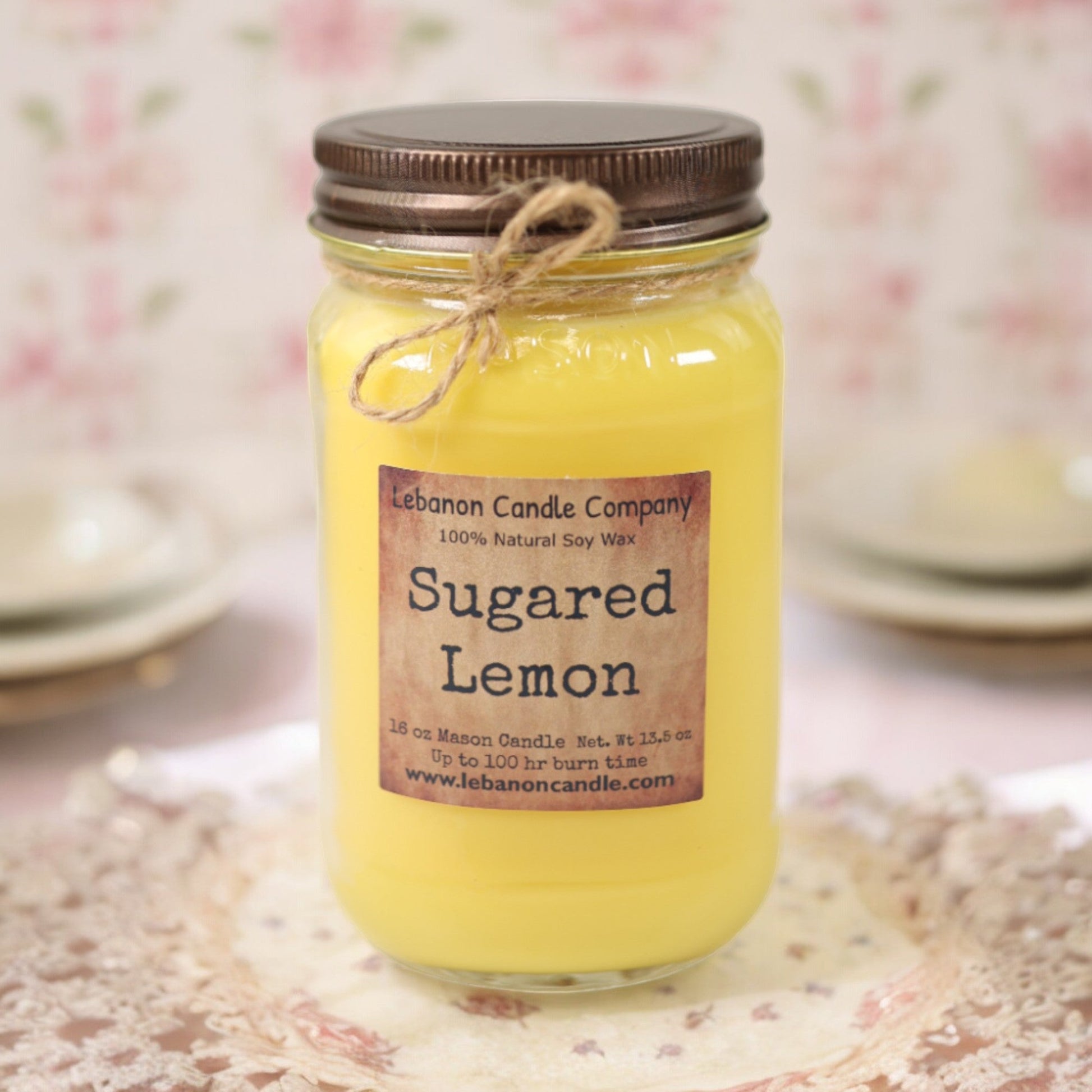 Sugared Lemon Candle - - Candles & Melts