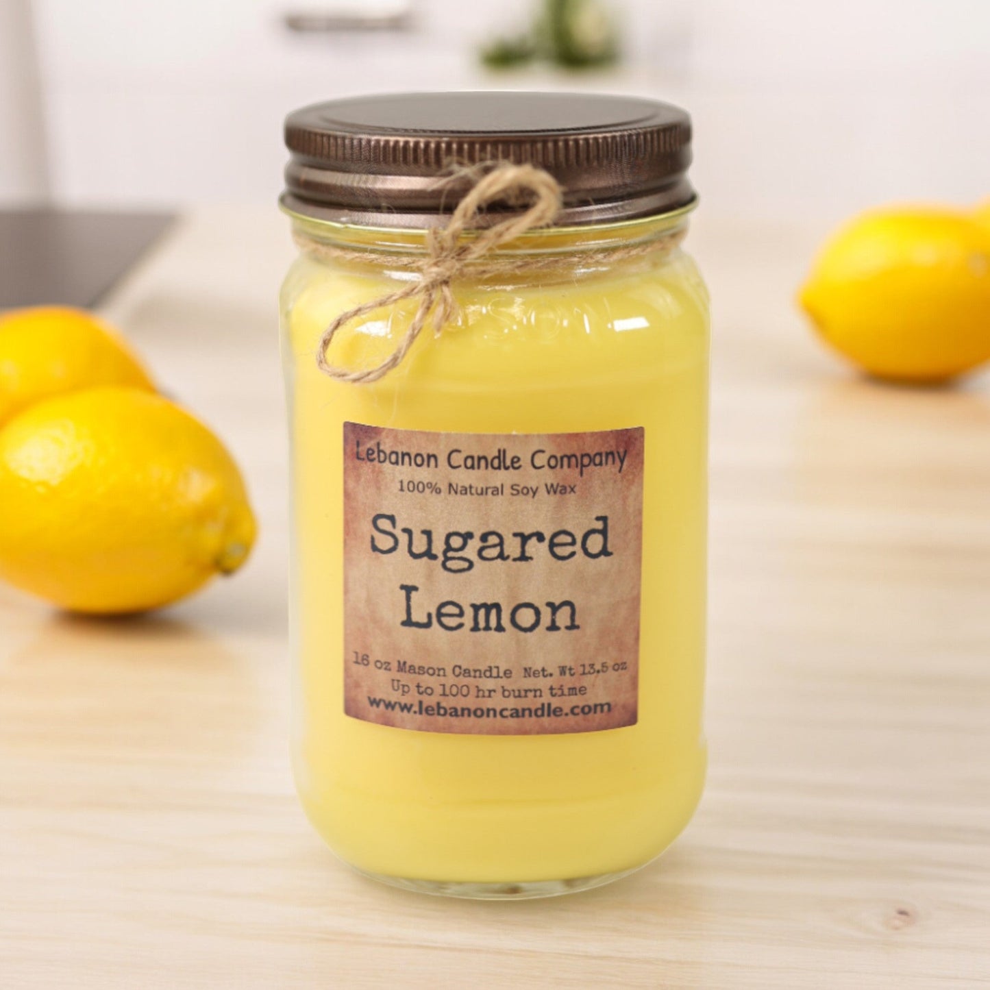 Sugared Lemon Candle - - Candles & Melts