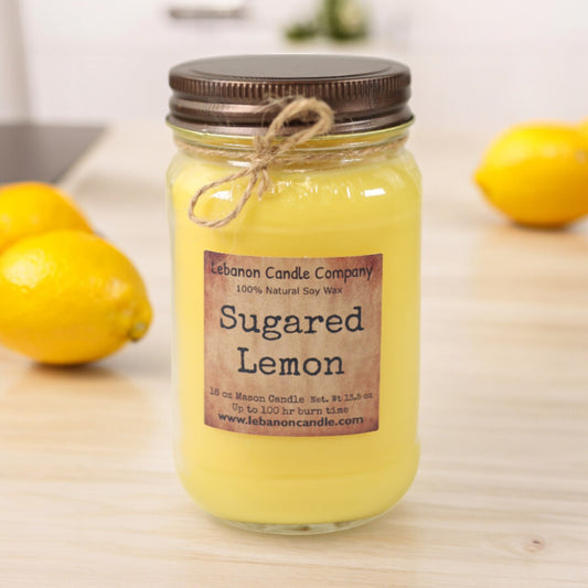 Sugared Lemon Candle - - Candles & Melts
