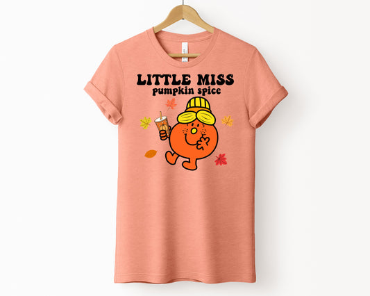 Little Miss Pumpkin Spice Graphic Tee - - graphic tee