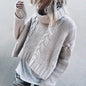 Solid Color Chunky Knit Turtleneck Sweater for Women