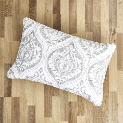Tache Dreamy Moon Sky Ogee Damask Heather Gray White Quilt Set (TB300) - - Quilt / Bedspread