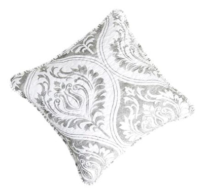 Tache Paisley Damask Matelasse Austere Grey Moon Sky Cushion Cover / Euro Sham (TB300-199) - 26 x 26 - Euro Sham / Cushion Cover