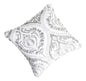 Tache Paisley Damask Matelasse Austere Grey Moon Sky Cushion Cover / Euro Sham (TB300-199) - 26 x 26 - Euro Sham / Cushion Cover