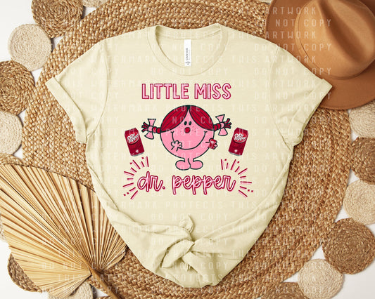 Little Miss Dr Pepper Graphic Tee - - graphic tee