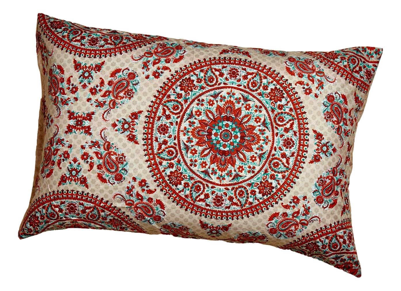 Tache Bohemian Desert Medallion Boteh Paisley Taupe Pillowcases (TJ3502) - - Pillowcase