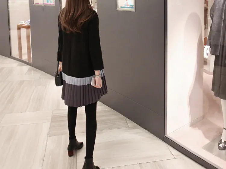 Maternity Dress, Loose Plus Size Sweater Dress - Kia Day Design