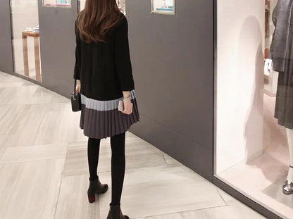 Maternity Dress, Loose Plus Size Sweater Dress - Kia Day Design