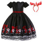 Girls Christmas Dress black white 3T