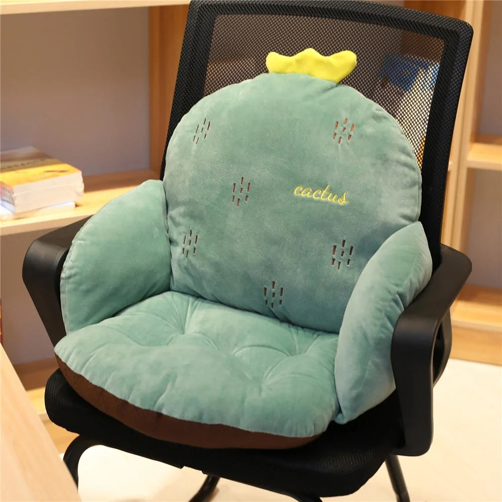 One-piece Chair Cushion: Office/Home Seat Support & Backrest