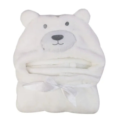 Baby's Hooded Bath Towel White