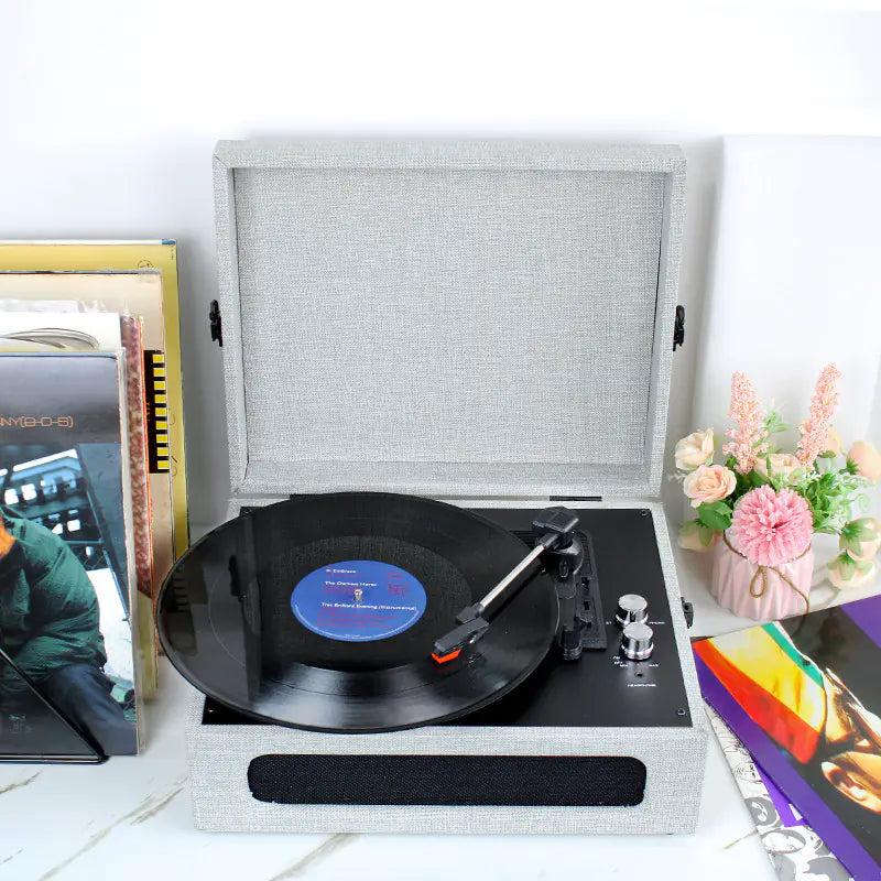Bluetooth Vinyl Record Player and Speaker Home Decor - Kia Day Design