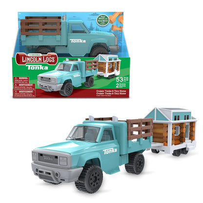 Lincoln Logs Cruising Tonka Tiny Home Toy Truck Building Playset - - Toy
