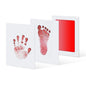 Baby Footprint Mold Pad Red