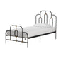 Twin size Farmhouse Adjustable Height Platform Bed in Black Gold Metal Finish - - Bedroom > Bed Frames > Platform Beds