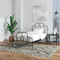 Twin size Farmhouse Adjustable Height Platform Bed in Black Gold Metal Finish - - Bedroom > Bed Frames > Platform Beds