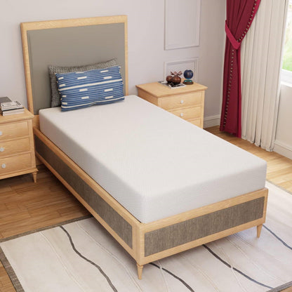 Twin size 8-inch Thick Medium Firm Cool Gel Memory Foam Mattress - - Bedroom > Mattresses