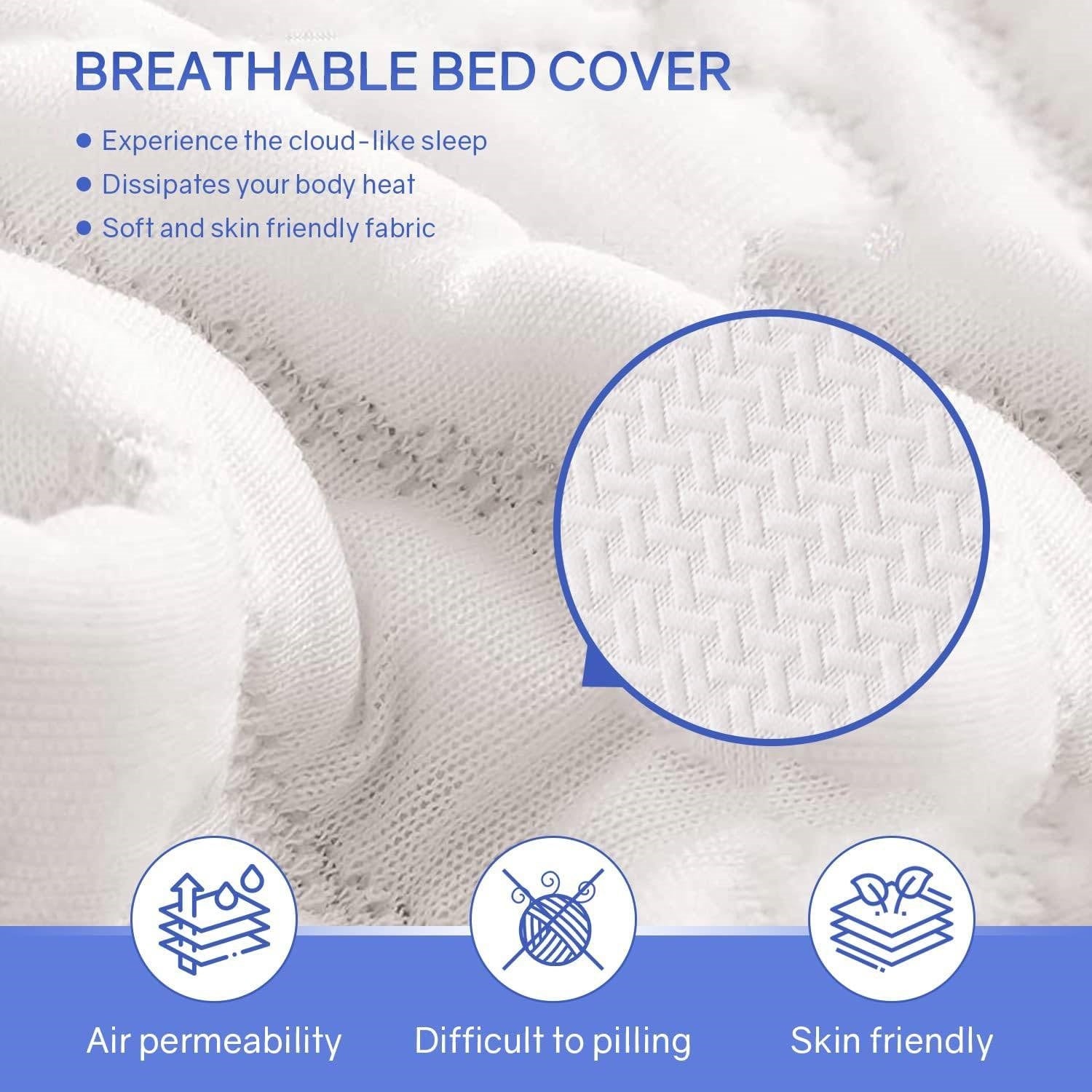Twin size 6-inch Thick Medium Firm Cool Gel Memory Foam Mattress - - Bedroom > Mattresses