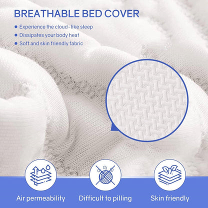 Twin size 6-inch Thick Medium Firm Cool Gel Memory Foam Mattress - - Bedroom > Mattresses